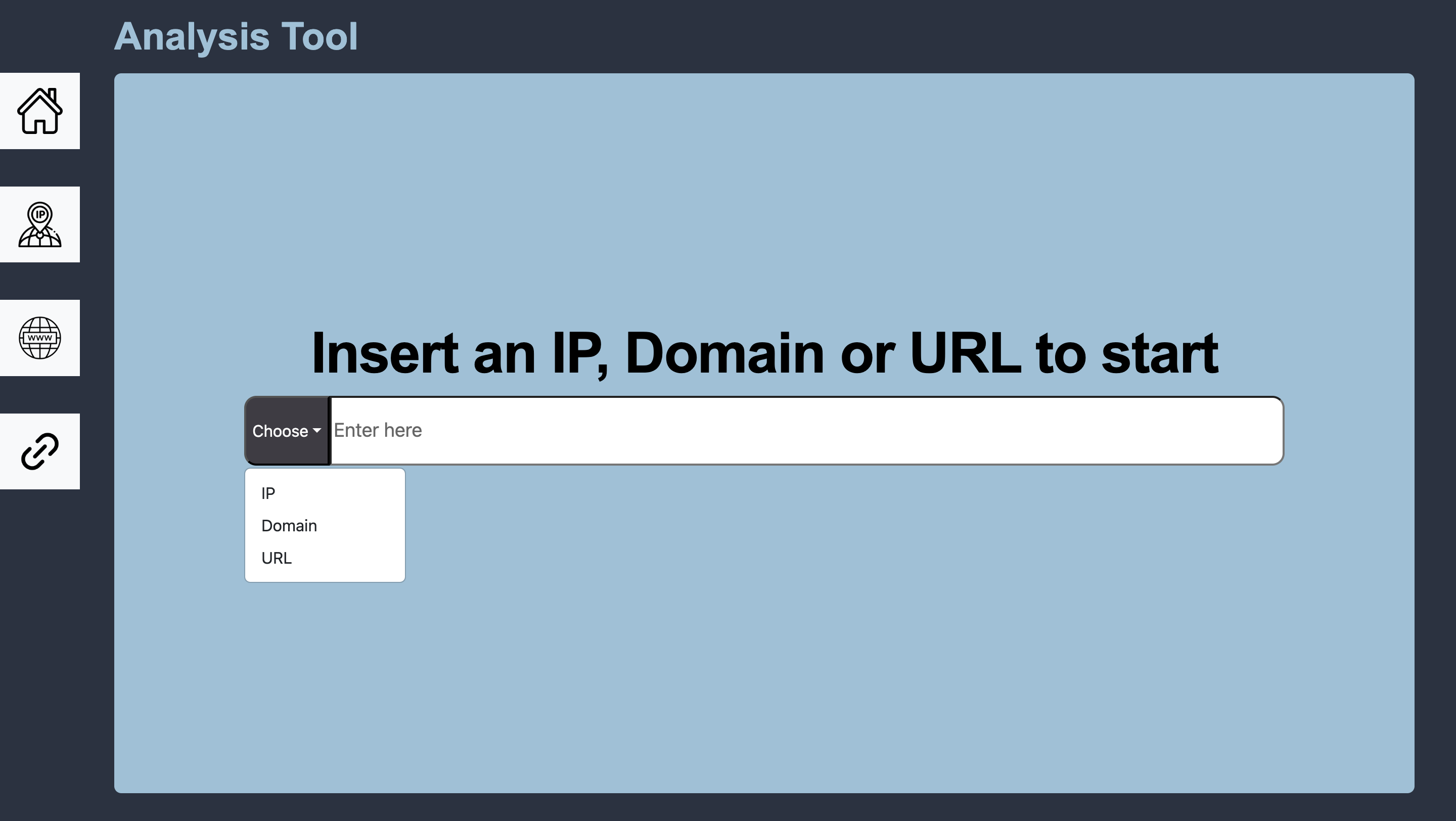 IP, Domain & URL Analysis Tool
